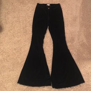 Home folk black bell bottoms